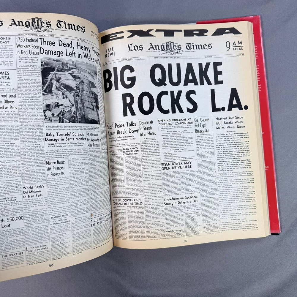 LA Times Front Page 100 Years 1881-1981 Hardcover 1981 First Ed History Book - Picture 5 of 6